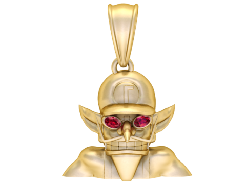 ZŁOTY MĘSKI WISIOREK ODEL DO DRUKU 3D Model do druku 3D