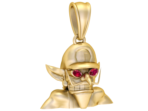 GOLD MEN PENDANT 3D PRINTABLE ODEL 3D Print Model