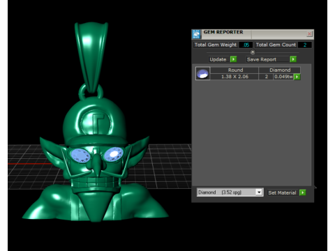 GOLD MEN PENDANT 3D PRINTABLE ODEL 3D Print Model