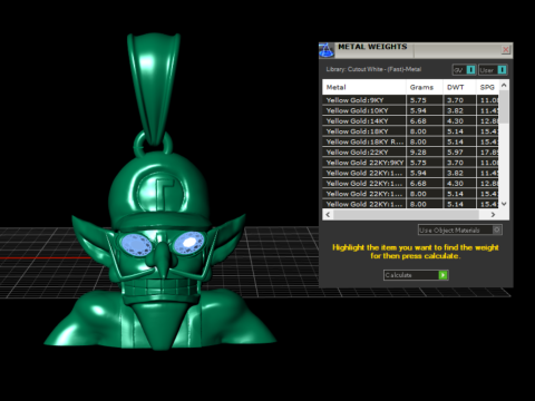 GOLD MEN PENDANT 3D PRINTABLE ODEL 3D Print Model