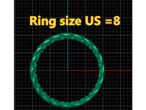 3D GOLD RING 3D Printable Model 3D Print Model