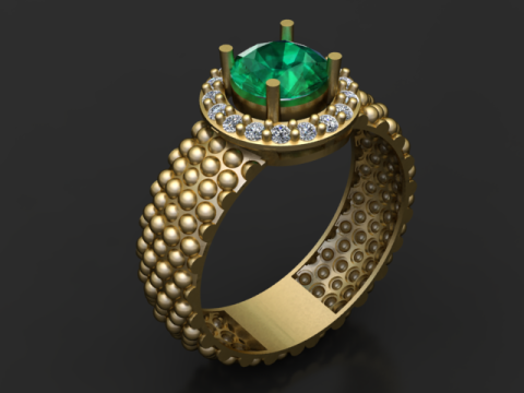 ANELLO IN ORO 3D MODELLO STAMPABILE 3D Modello di stampa 3D