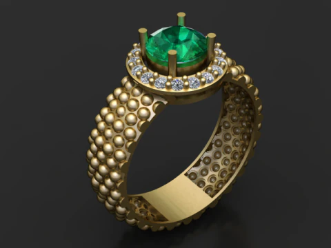 ANEL DE OURO 3D MODELO IMPRIM&Iacute;VEL 3D Modelo de Impressão 3D