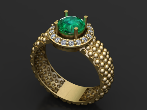 ANELLO IN ORO 3D MODELLO STAMPABILE 3D Modello di stampa 3D