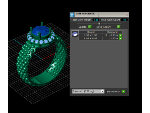 ANELLO IN ORO 3D MODELLO STAMPABILE 3D Modello di stampa 3D