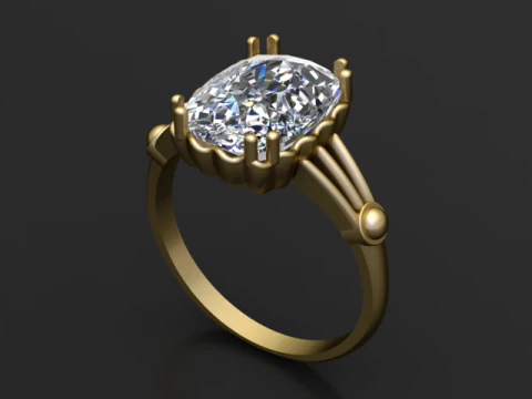 3D RING 3D PRINTABLE MODEL 3D Print Model