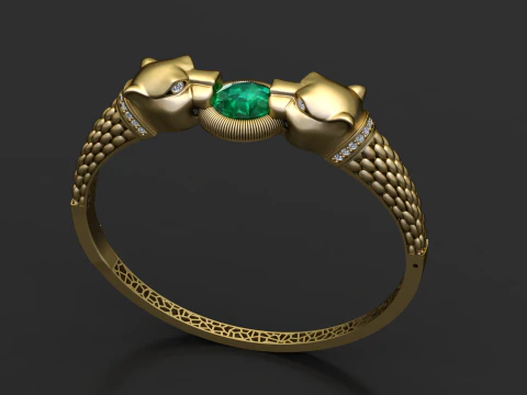 3D Gold Ring 3D Printable Model 3D Print Model