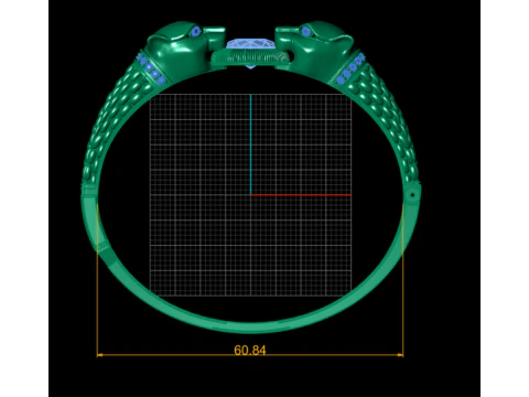 3D Gold Ring 3D Printable Model 3D Print Model