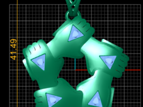 ЦВЕТОЧНЫЙ КУЛОН 3D МОДЕЛЬ ДЛЯ ПЕЧАТИ 3D Принт Модель