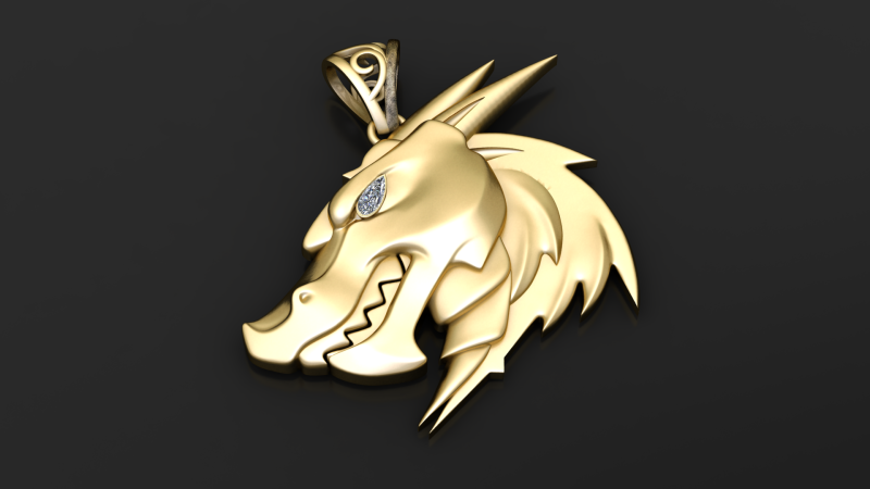 WOLF FACES PENDANT 3D PRINTABLE MODEL 3D Print Model .c4d .max .obj .3ds .fbx .stl .blend