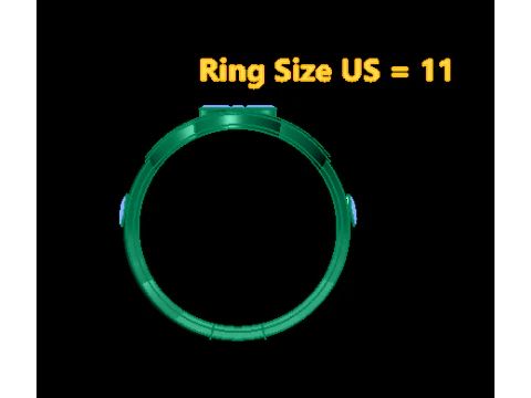Floral Mandala Gold Ring 3D Print Model