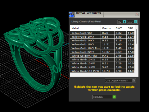 Złoty pierścionek z kwiatową mandalą Model do druku 3D