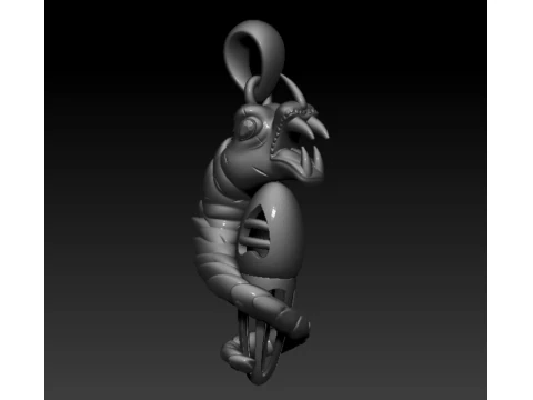 Egyptian-Style Pharaoh Pendant 3D Print Model