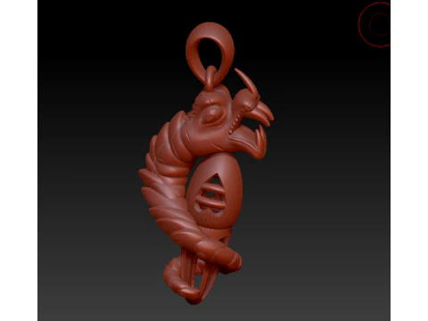 Egyptian-Style Pharaoh Pendant 3D Print Model