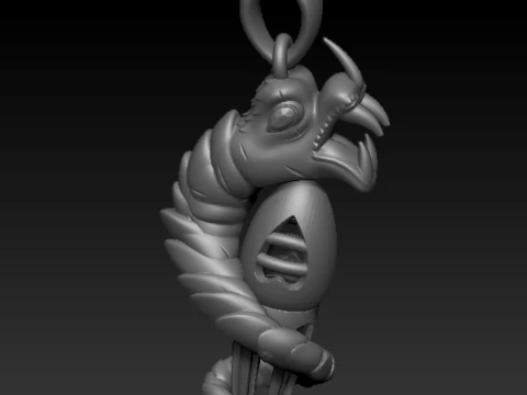Egyptian-Style Pharaoh Pendant 3D Print Model