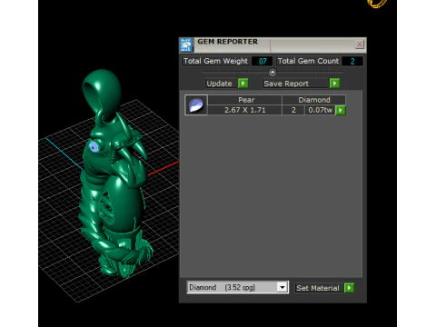 Egyptian-Style Pharaoh Pendant 3D Print Model