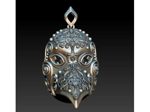 Gotische Pestdokter Maskerhanger 3D printmodel