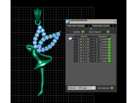 लेडी बटरफ्लाई पेंडेंट 3डी प्रिंट करने योग्य मॉडल 3D प्रिंट मॉडल