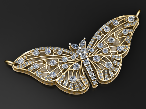 VLINDER HANGER 3D AFDRUKBAAR MODEL 3D printmodel