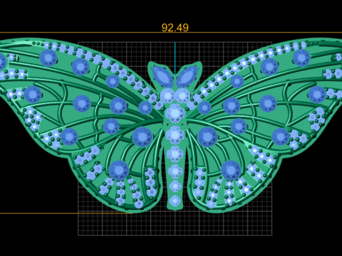 KELEBEK SARKIT 3D YAZDIRILABİLİR MODEL 3D Baskı Modeli
