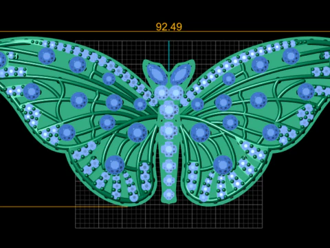BUTTERFLY PENDANT 3D PRINTABLE MODEL 3D Print Model