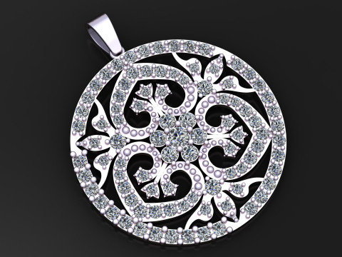 КРУГЛЕ СЕРДЕЦЕ КВІТКА-ПІДВІС 3D МОДЕЛЬ ДЛЯ ДРУКУ 3D Принт Модель