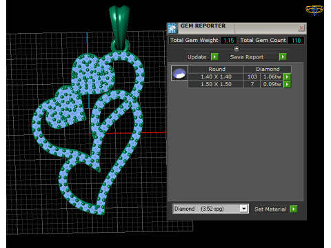 ハートペンダント 3D 印刷可能モデル 3Dプリントモデル