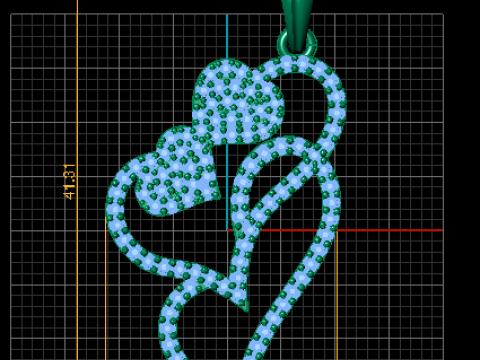 ハートペンダント 3D 印刷可能モデル 3Dプリントモデル