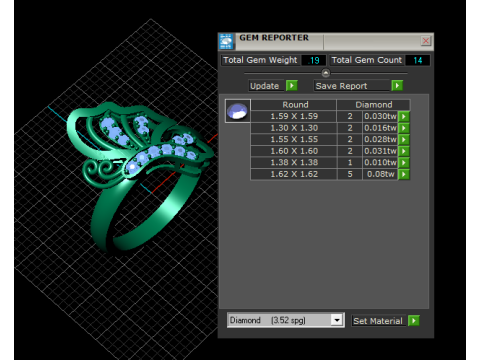 बटरफ्लाई हाफ बॉडी रिंग 3डी प्रिंट करने योग्य मॉडल 3D प्रिंट मॉडल