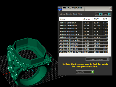 Royal Emerald Vintage Ring 3D Print Model