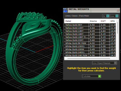 Elegante anello con diamante petalo Modello di stampa 3D