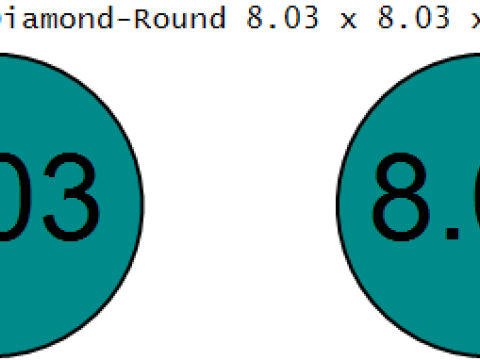 经典金钻石耳钉 3D 打印模型