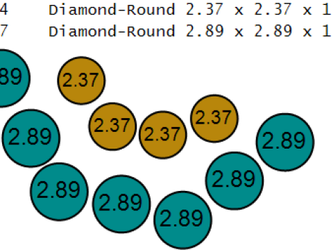 Elegante pendente con diamanti ballerina Modello di stampa 3D