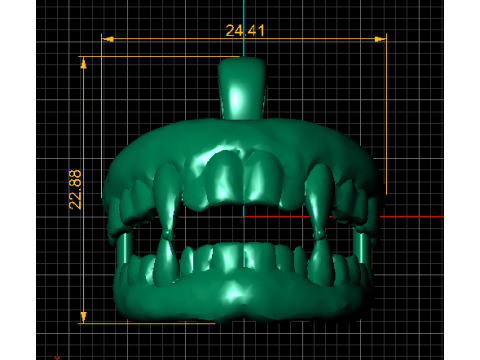 Gotische vampier Fang hanger 3D printmodel