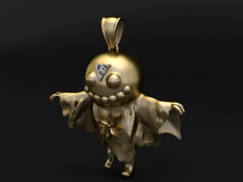 Pingente Guardião do Espírito Místico Modelo de Impressão 3D