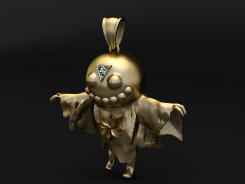 Mystischer Geist-W&auml;chter-Anh&auml;nger 3D Druckmodell