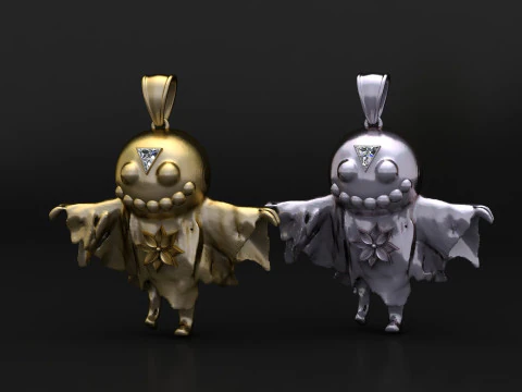 Mystischer Geist-W&auml;chter-Anh&auml;nger 3D Druckmodell