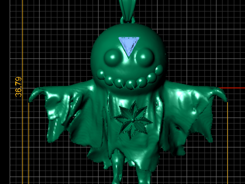 Pingente Guardião do Espírito Místico Modelo de Impressão 3D