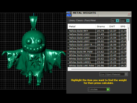 Mystischer Geist-W&auml;chter-Anh&auml;nger 3D Druckmodell