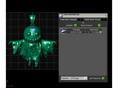 Mystischer Geist-W&auml;chter-Anh&auml;nger 3D Druckmodell