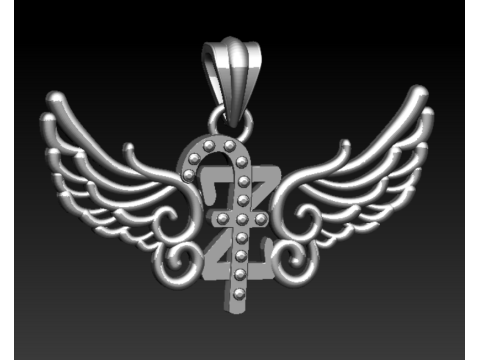 Symbolic Wings Pendant Collection 6 Premium 3D Printable Jewelry Designs 3D Print Model