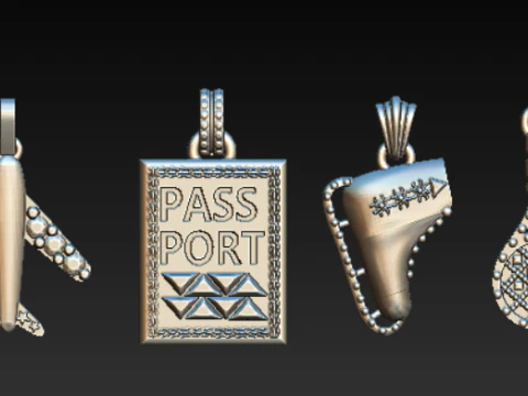 3D-printbare reishangercollectie 3D printmodel