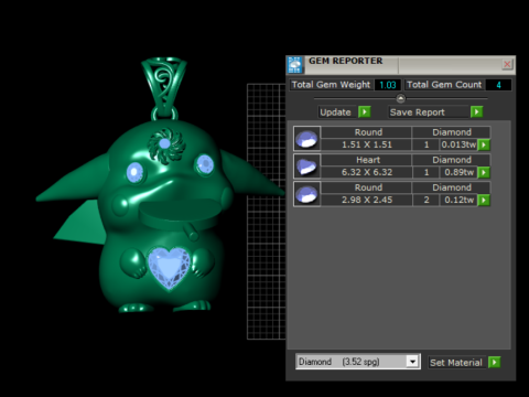 独家 3D 打印卡通吊坠系列 3D 打印模型