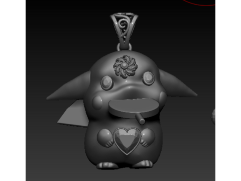 独家 3D 打印卡通吊坠系列 3D 打印模型