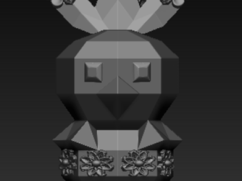 独家 3D 打印卡通吊坠系列 3D 打印模型