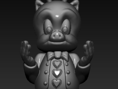 独家 3D 打印卡通吊坠系列 3D 打印模型