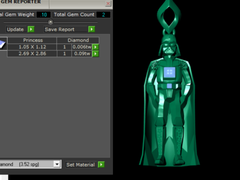 Collection de pendentifs de personnages de science-fiction futuristes Modèles 3D en vedette