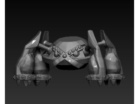 Collection de pendentifs de personnages de science-fiction futuristes Modèles 3D en vedette