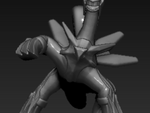 Collection de pendentifs de personnages de science-fiction futuristes Modèles 3D en vedette