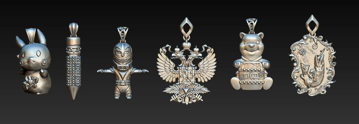 Exclusive 3D printable pendant collection 3D Print Model .c4d .max .obj .3ds .fbx .stl .blend 